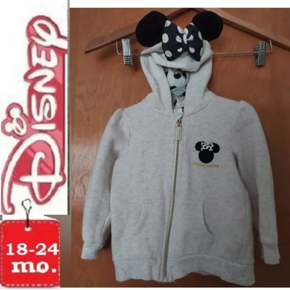 Minnie Mouse zipper hoodie,  18-24 months, jacket